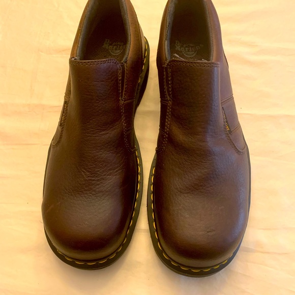 NEW Doc Martens Mens Leather Slip-On’s, Anti-Static, Steel Toe, Size: 13M - Picture 1 of 5